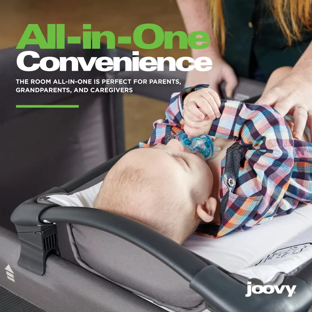 Joovy Room-Playard, Nursery Center, Bassinet, Changing-Table, Turquoise