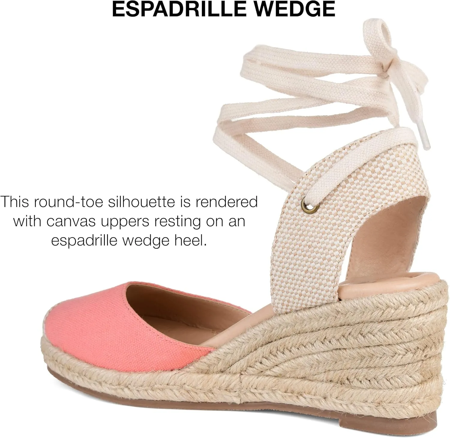 Journee Womens Monte Tru Comfort Foam Wedge Heel Espadrille Sandals