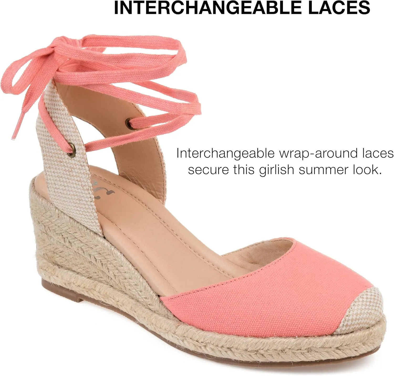 Journee Womens Monte Tru Comfort Foam Wedge Heel Espadrille Sandals