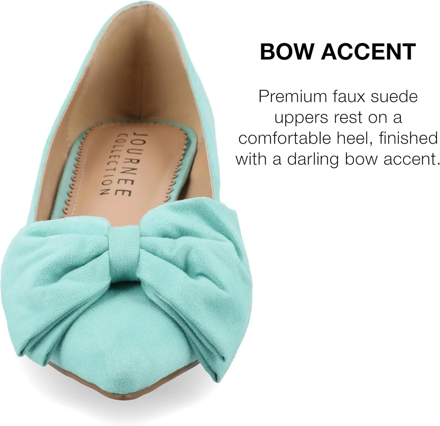 Journee Womens Orana Pointed Toe Kitten Heel Pumps