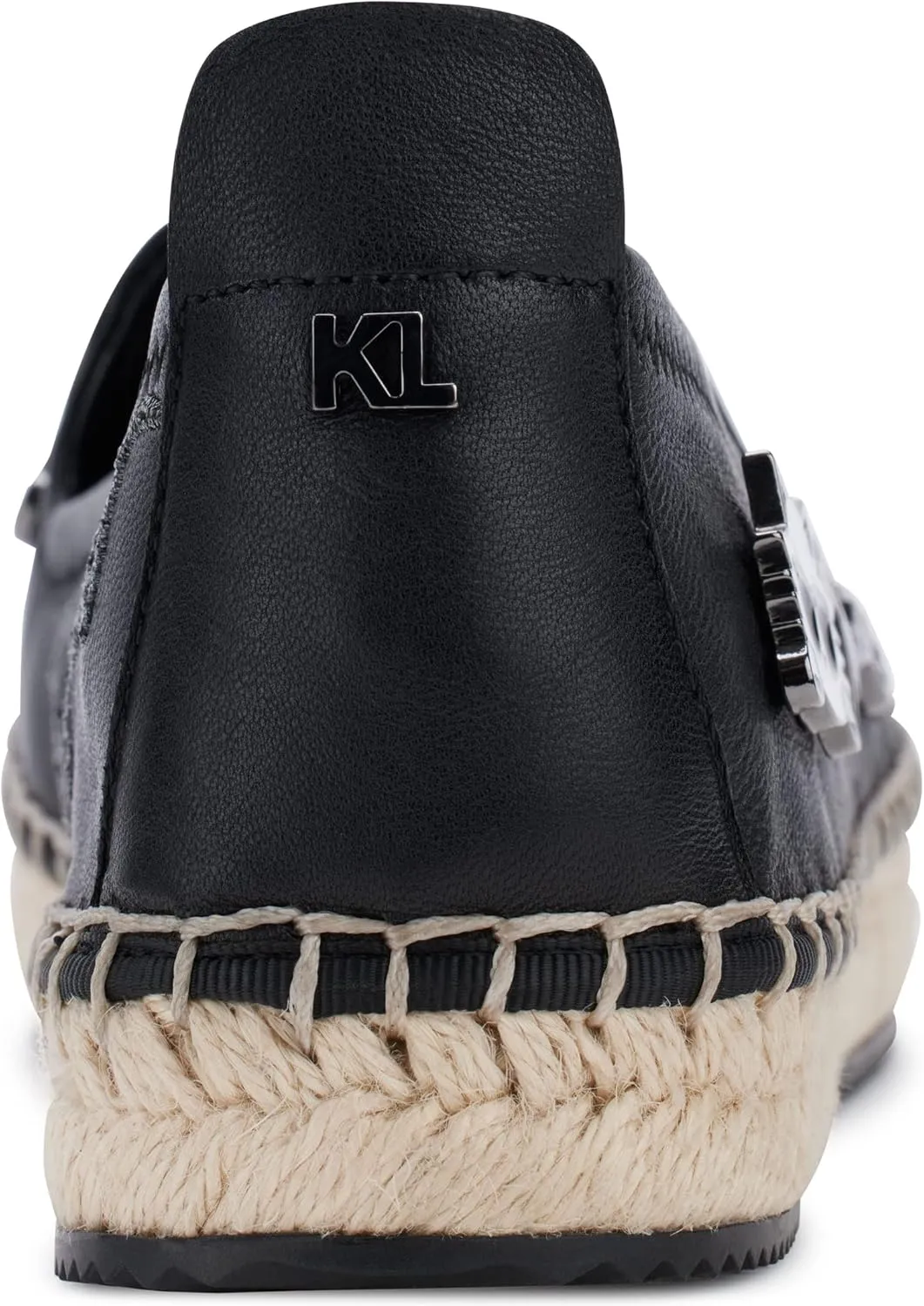 KARL LAGERFELD womens Michaela Slip on Embellished Flat Espadrille