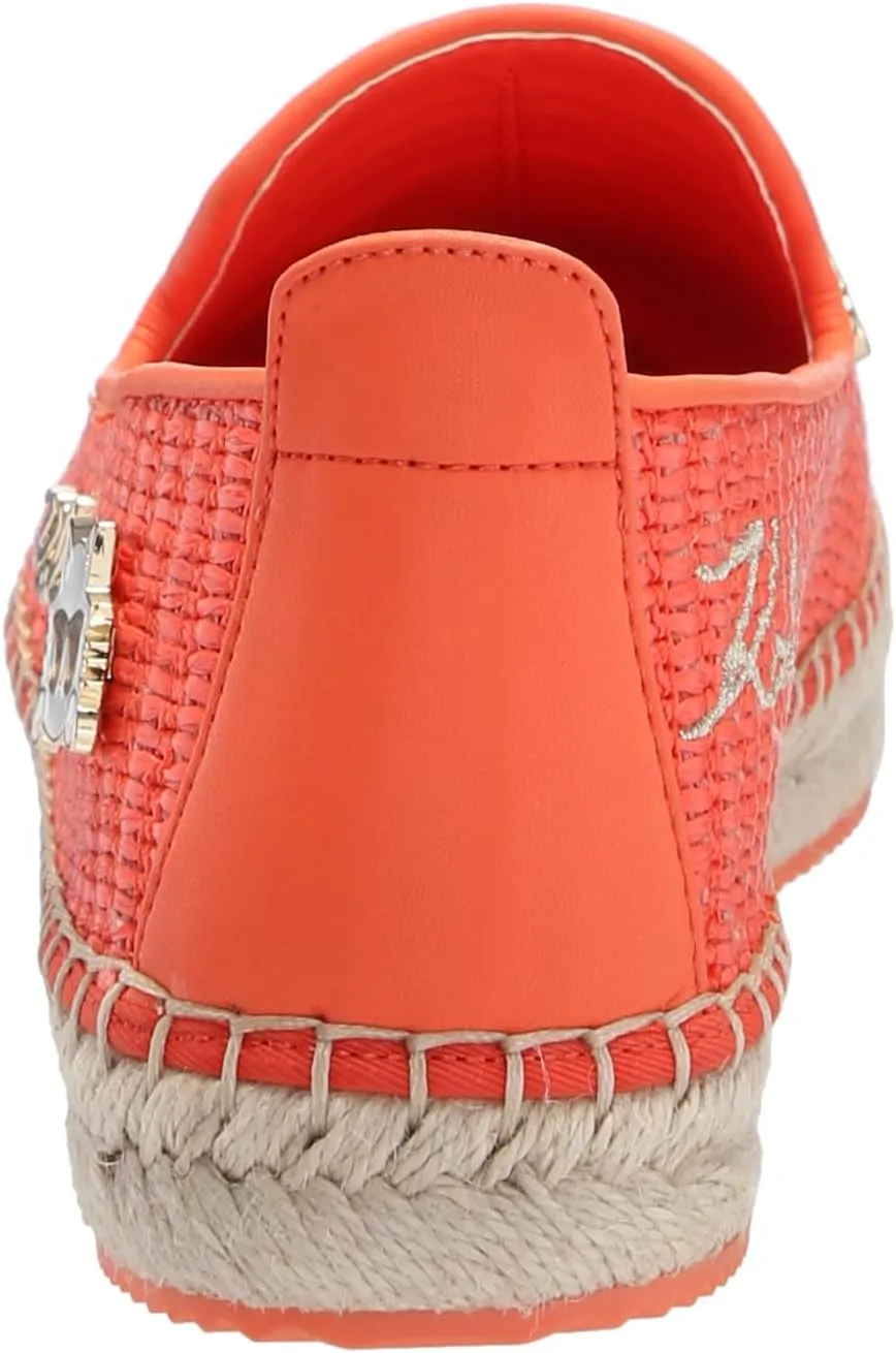 KARL LAGERFELD womens Michaela Slip on Embellished Flat Espadrille