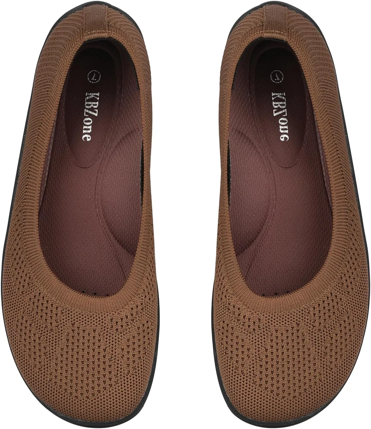 KBZone Women's Flats Slip on Ballet Flats Wide Toe Box Comfortable Walking Shoes