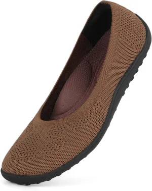 KBZone Women's Flats Slip on Ballet Flats Wide Toe Box Comfortable Walking Shoes