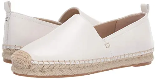 Khloe Loafers On Sam Slip Toe Round Remote-controlled Flat Edelman Espadrille White Bright Positive testimonials