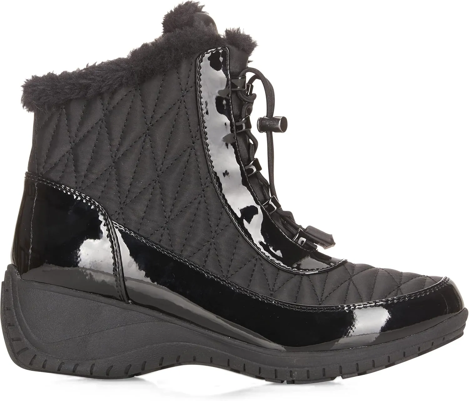 Khombu Women's Slip on Molly Pull On Snow Boots