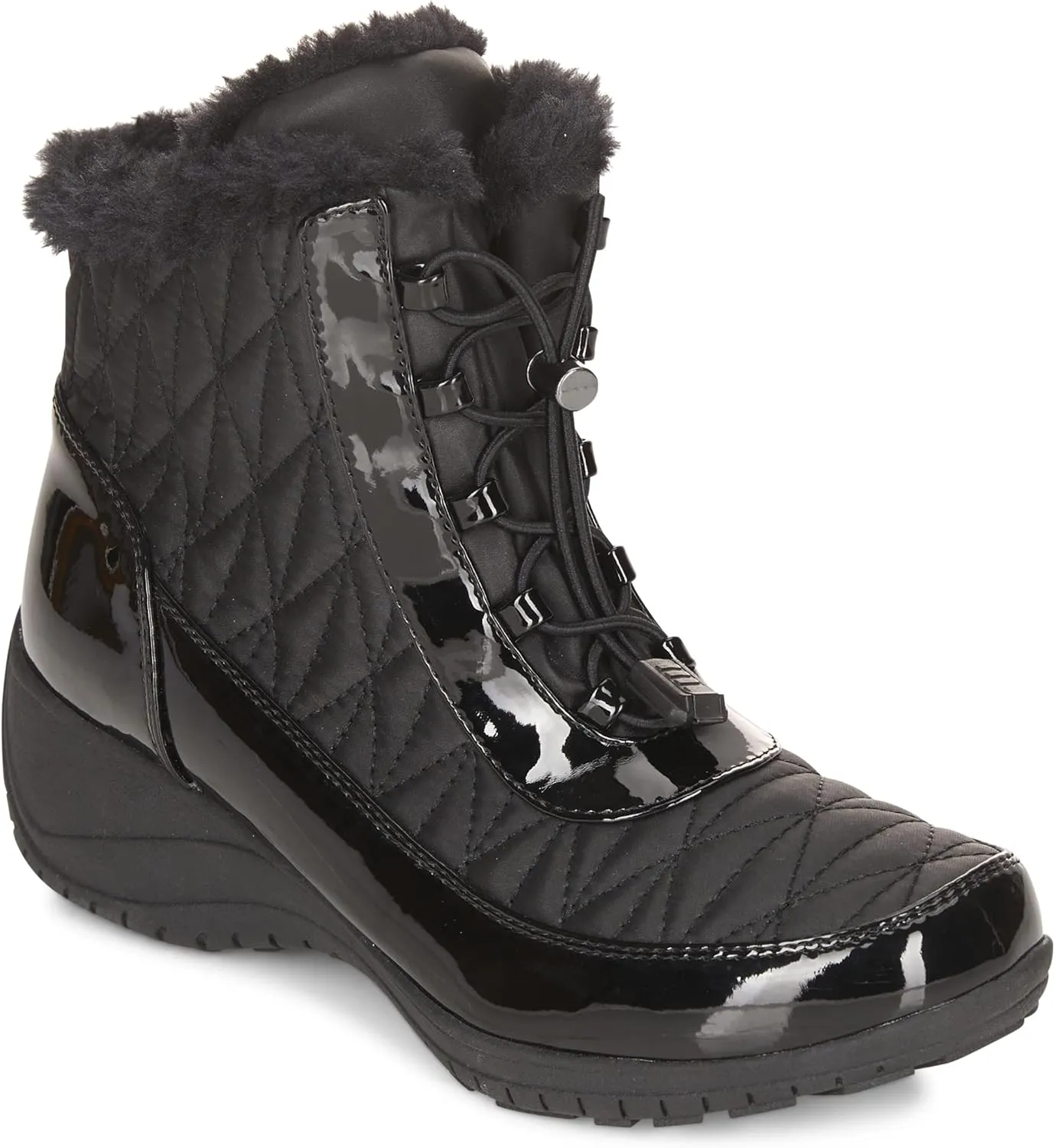 Khombu Women's Slip on Molly Pull On Snow Boots
