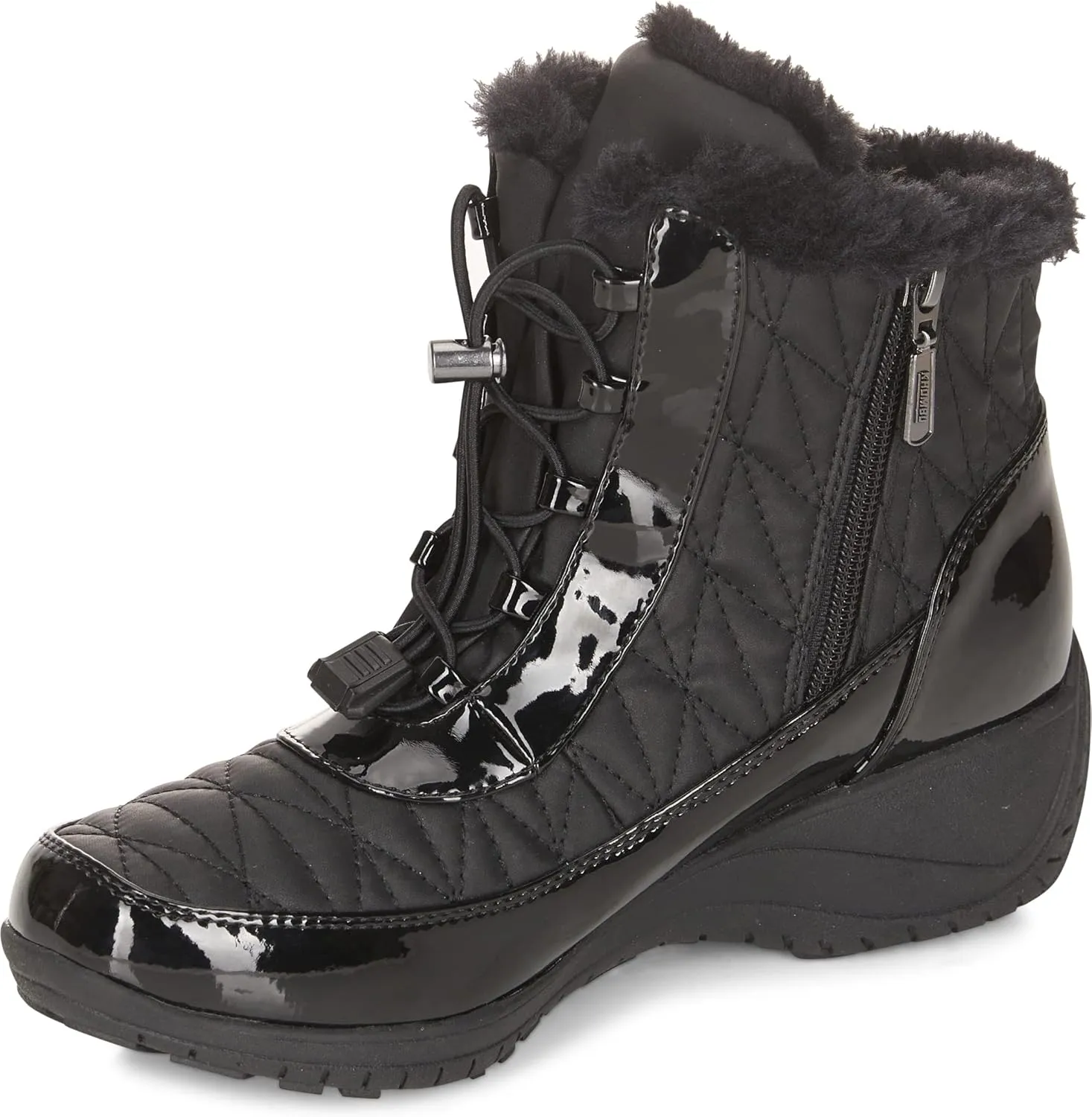 Khombu Women's Slip on Molly Pull On Snow Boots