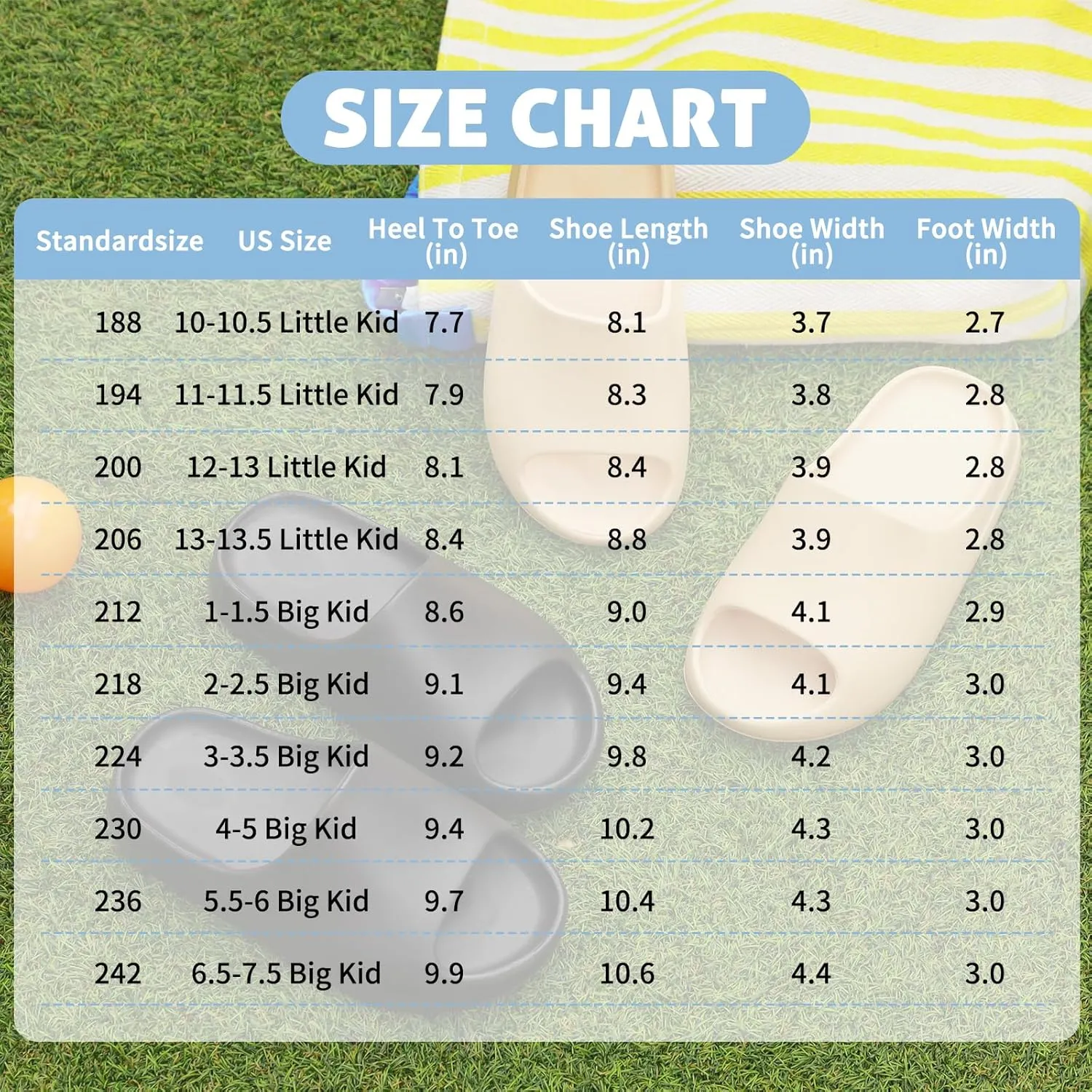 Kids Cloud Slides, Non-Slip Pillow Slippers for Girls Boys Thick Sole Open Toe Slides Shower Shoes for Indoor Outdoor Bathroom Pool Beach Slippers