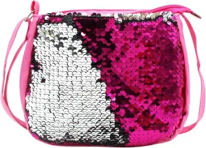 Kids Girls Sparkle Crossbody Purses Glitter Shiny Flip Sequin Small Purse Zippered Cute Handbag