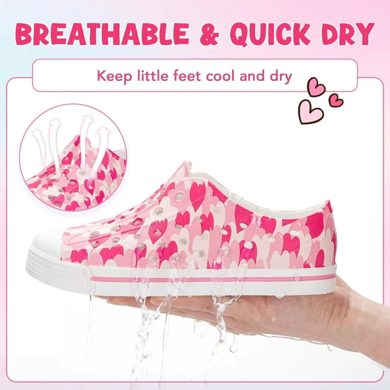 Kids Toddler Water Shoes Boys Girls Quick Dry Sandals Children Slip On Breathable Beach Swim Sneakers Outdoor/Indoor