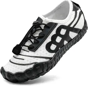 Kids Water Shoes Boys Girls Quick-Dry Beach Lightweight Toddler Barefoot Shoes Slip On Soft Walking Sneakers for Swim Beach Pool Black