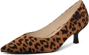 Kitten Heels for Women Pumps Pointed Closed Toe Heels 2 in Low Heel Comfy Formal Work Pumps