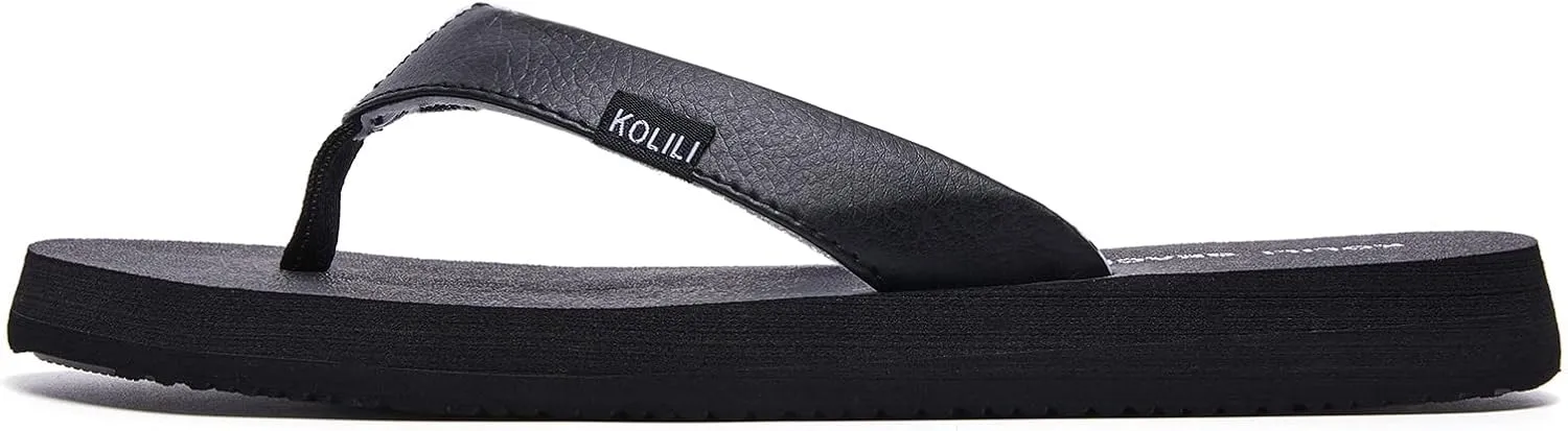 KOLILI Women's Yoga Mat Flip Flop Sandals | Max Cushioned Thong Sandals for Beach & Summer