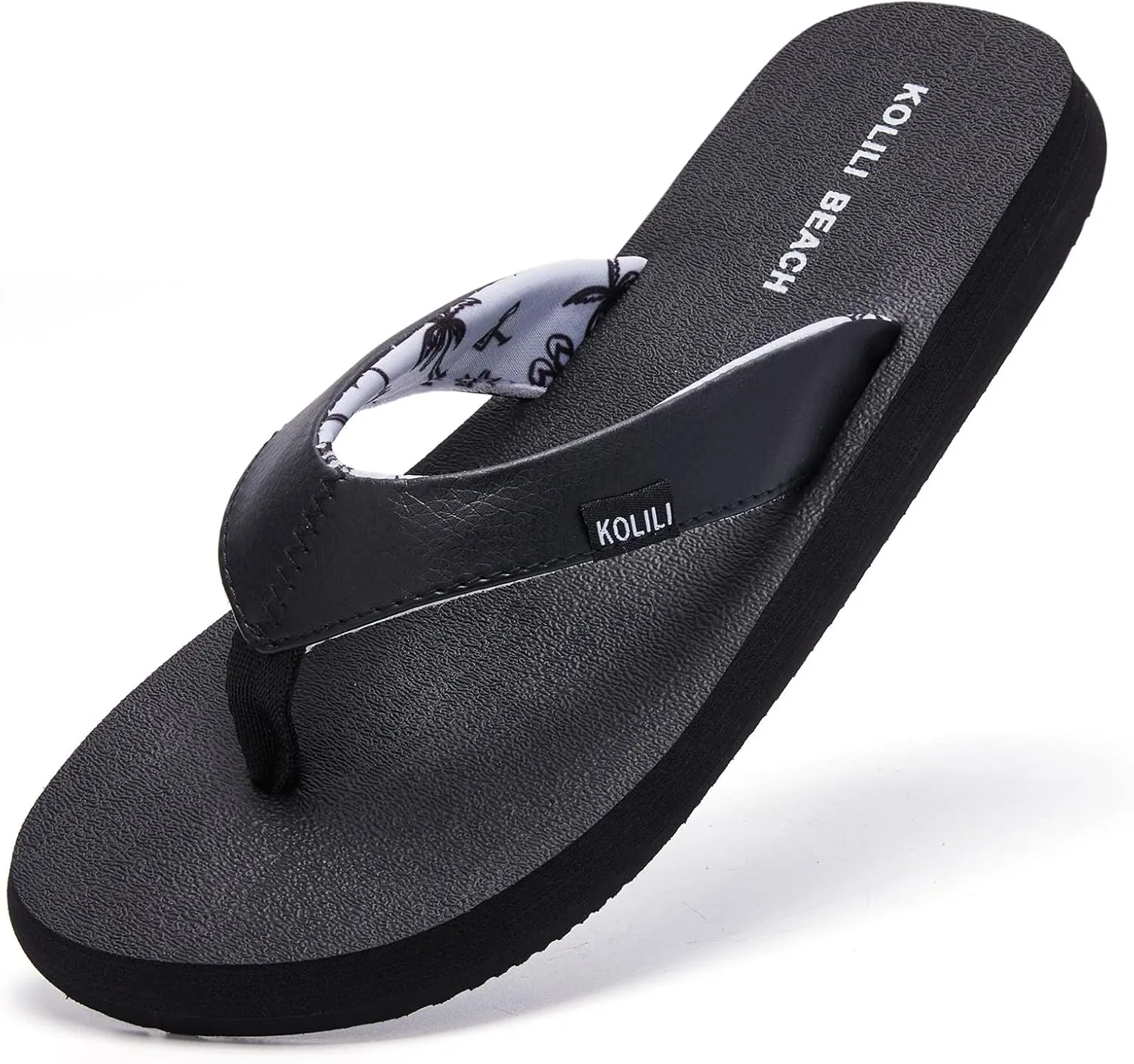 KOLILI Women's Yoga Mat Flip Flop Sandals | Max Cushioned Thong Sandals for Beach & Summer
