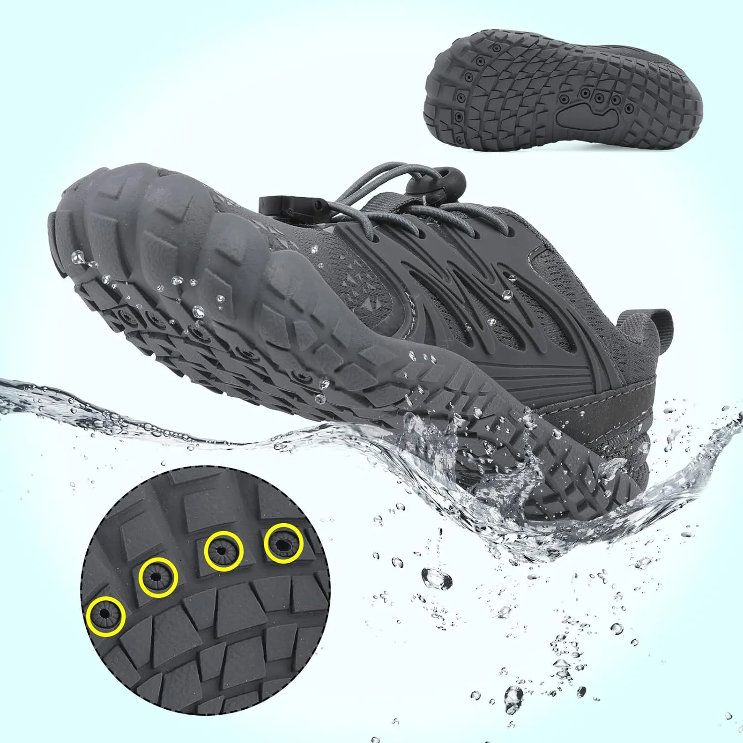 L-RUN Kids Water Shoes Boys Girls Barefoot Water Hiking Shoes Indoor Outdoor Quick Dry Athletic Sneaker Shoes