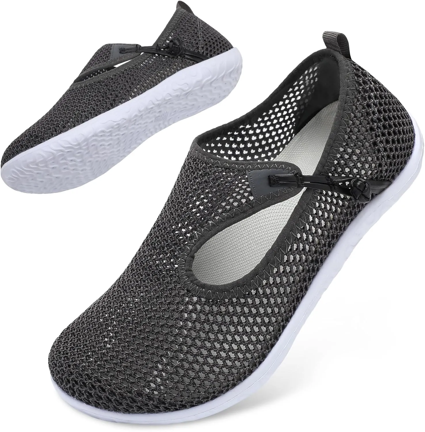 L-RUN Womens Mens Water Shoes Barefoot Aqua Socks Quick-Dry Non Slip Shoes for Beach Swim Pool River Boating Surf Yoga
