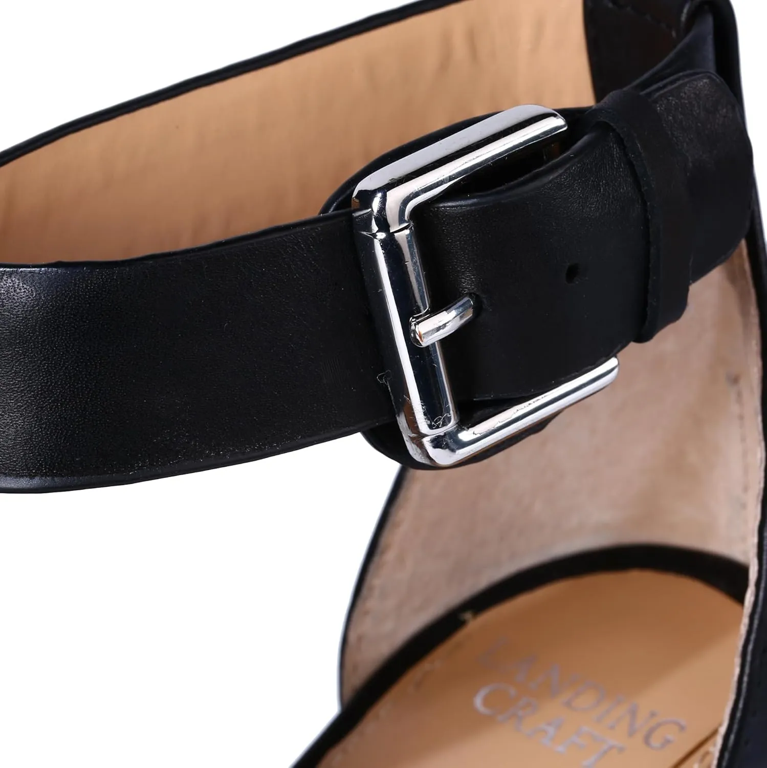 landing craft Women's Peep Toe Platform Sandals Summer Adjustable Buckle Ankle Strap Espadrilles Wedge Sandals