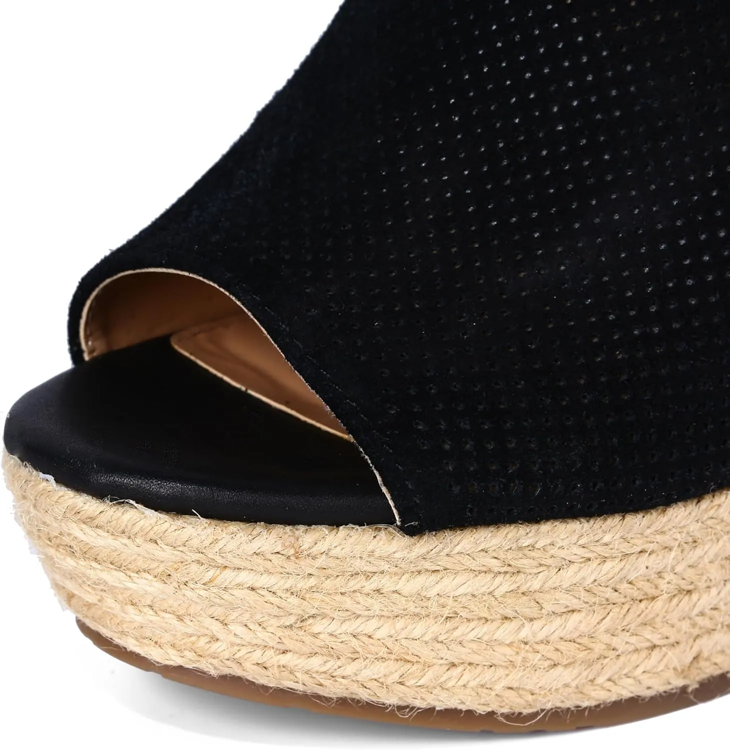 landing craft Women's Peep Toe Platform Sandals Summer Adjustable Buckle Ankle Strap Espadrilles Wedge Sandals