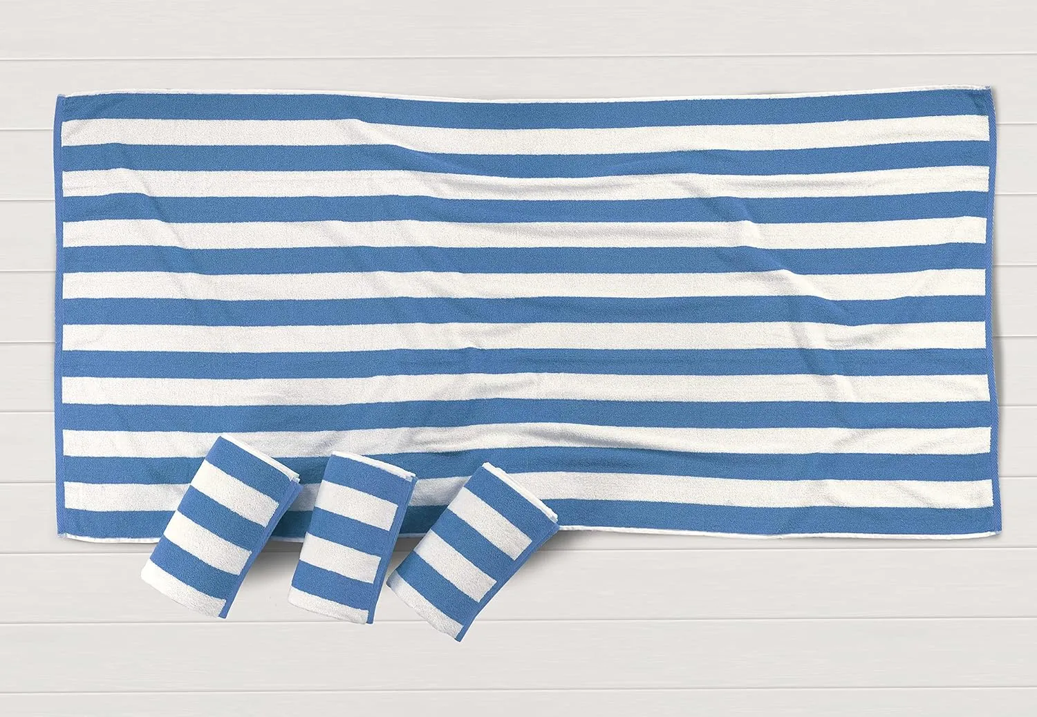 LANE LINEN Beach Towels Oversized 4 Pack - 100% Cotton Beach Towel with Beach Tote Bag, Luxury Beach Towels, Quick Dry Towels, Higly Absorbent Extra Large Beach Towel 36"x72" - Light Blue