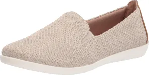LifeStride Womens Next Level Slip-On Sneaker Cream 8.5 M