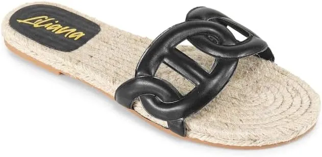 Liliana Footwear Women's Espadrille Flat Sandal, AILEEN-1