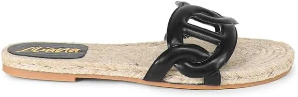Liliana Footwear Women's Espadrille Flat Sandal, AILEEN-1