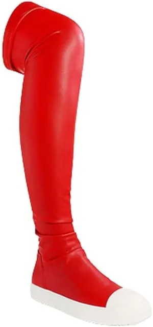 Liliana Women Thigh High Boots Flat Over The Knee Round Toe Tall Boots WANNABE-1
