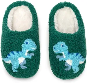 Living Royal Kids Cozy Plush Non-Slip Slippers - Funny Designs, Comfy, 100% Polyester