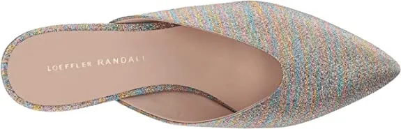 Loeffler Randall Women's Juno (Lamé) Pump, Rainbow, 8 M US