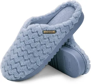 LongBay Women's Slip-On House Slippers Comfy Memory Foam Bedroom Shoes
