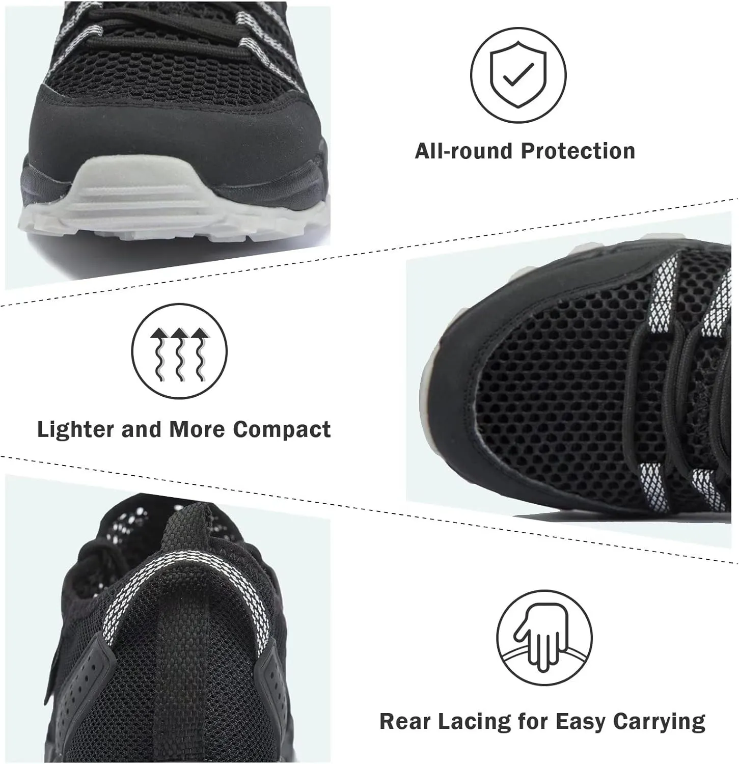 MAINCH Women's Hiking Water Shoes Quick Dry Outdoor Sport Sneakers