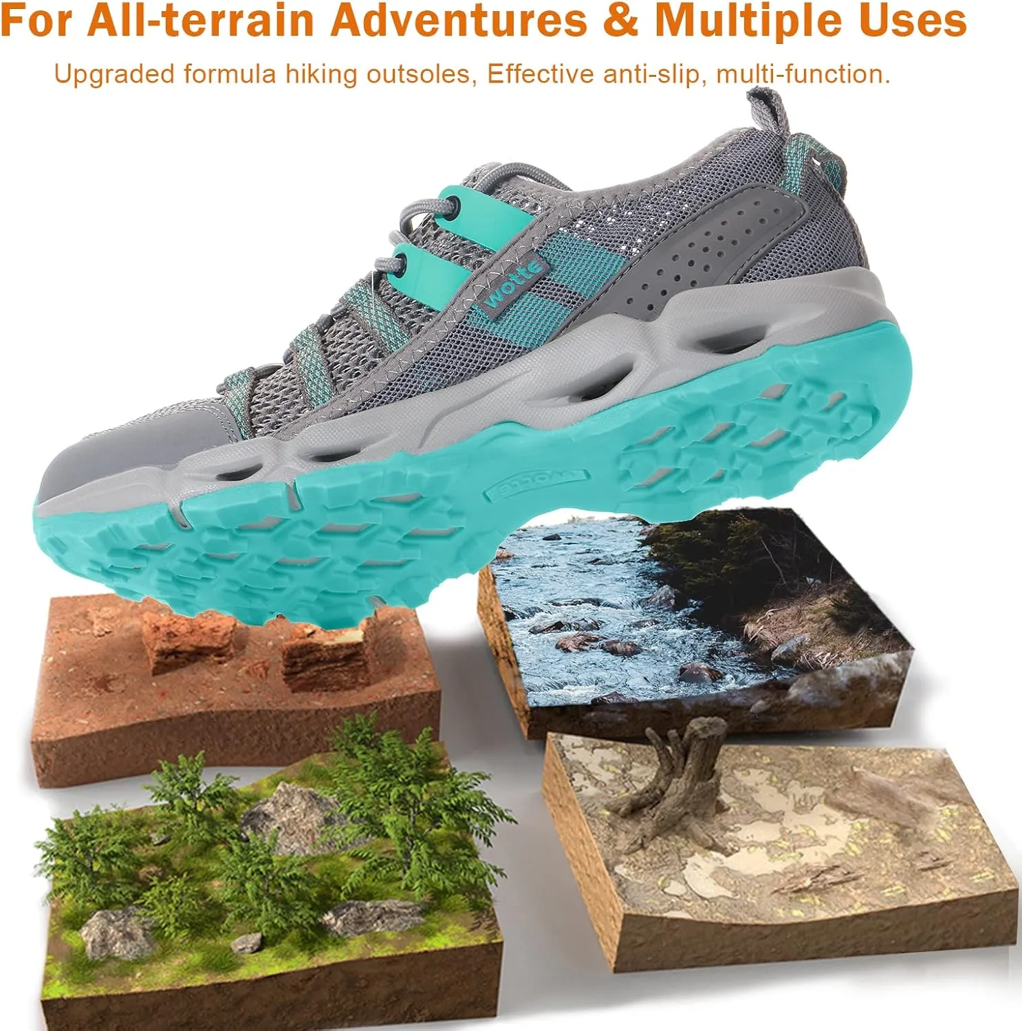 MAINCH Women's Hiking Water Shoes Quick Dry Outdoor Sport Sneakers