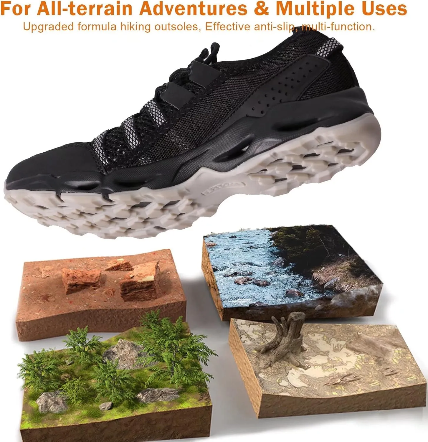 MAINCH Women's Hiking Water Shoes Quick Dry Outdoor Sport Sneakers