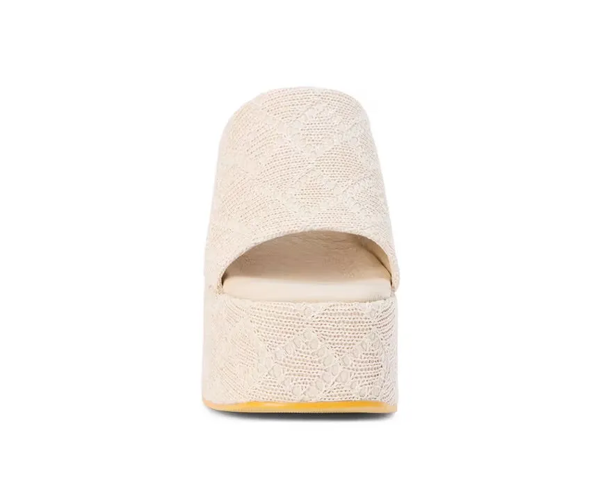 Matisse Como Beige Platform Wedges