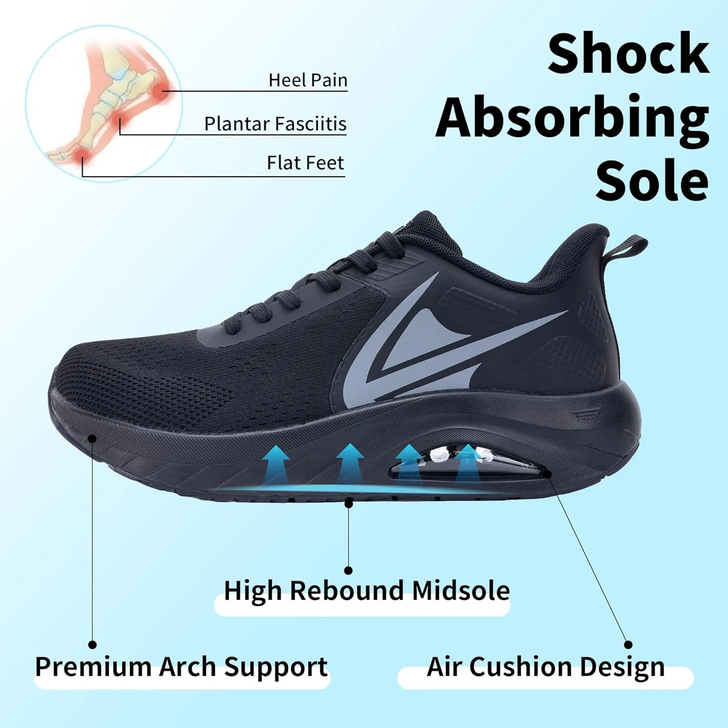 MEHOTO Wide Toe Box Shoes for Men Arch Support Walking Shoes Tennis Fashion Sneaker Wide Width Orthotic Shoe for Plantar Fasciitis Size 8-13