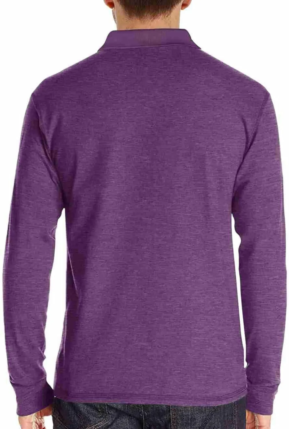 Men Fall Winter Polo Shirts Long Sleeved Flip Collar Tops Pocket Button V Neck T Shirts Golf Casual Sports Tops