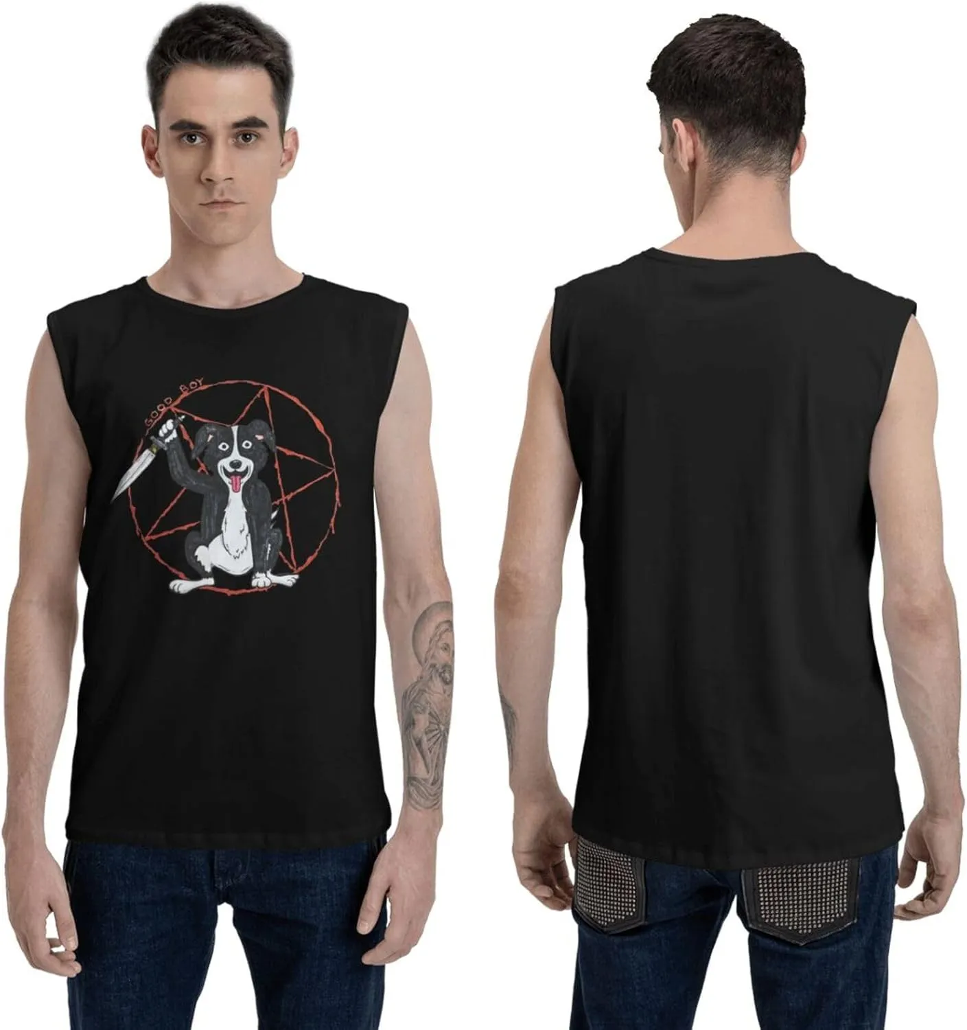 Men Muscle Quick Dry Tank Top Sleeveless Undershirts for Sports Bodybuilding