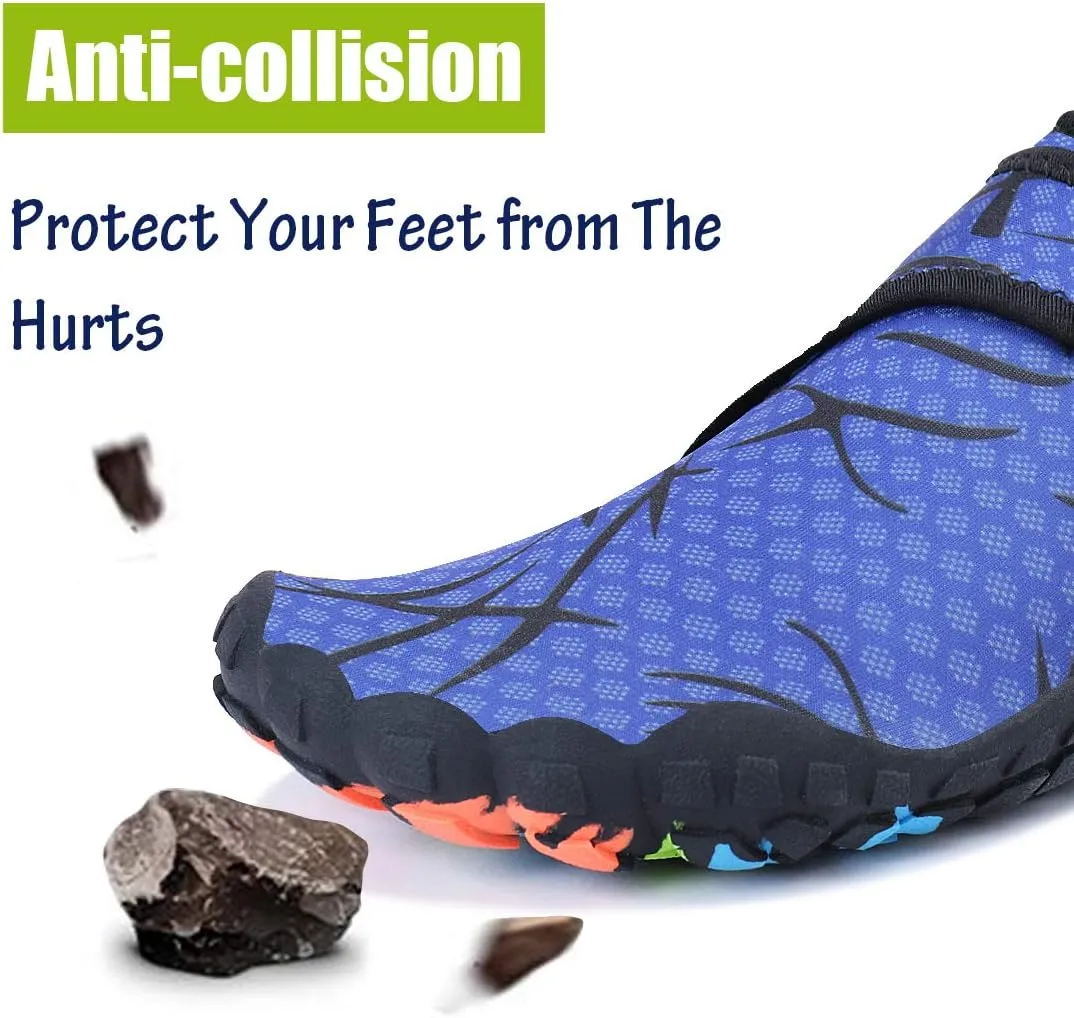 Men Women Water Sports Shoes Slip-on Quick Dry Aqua Swim Shoes for Pool Beach Surf Walking Water Park