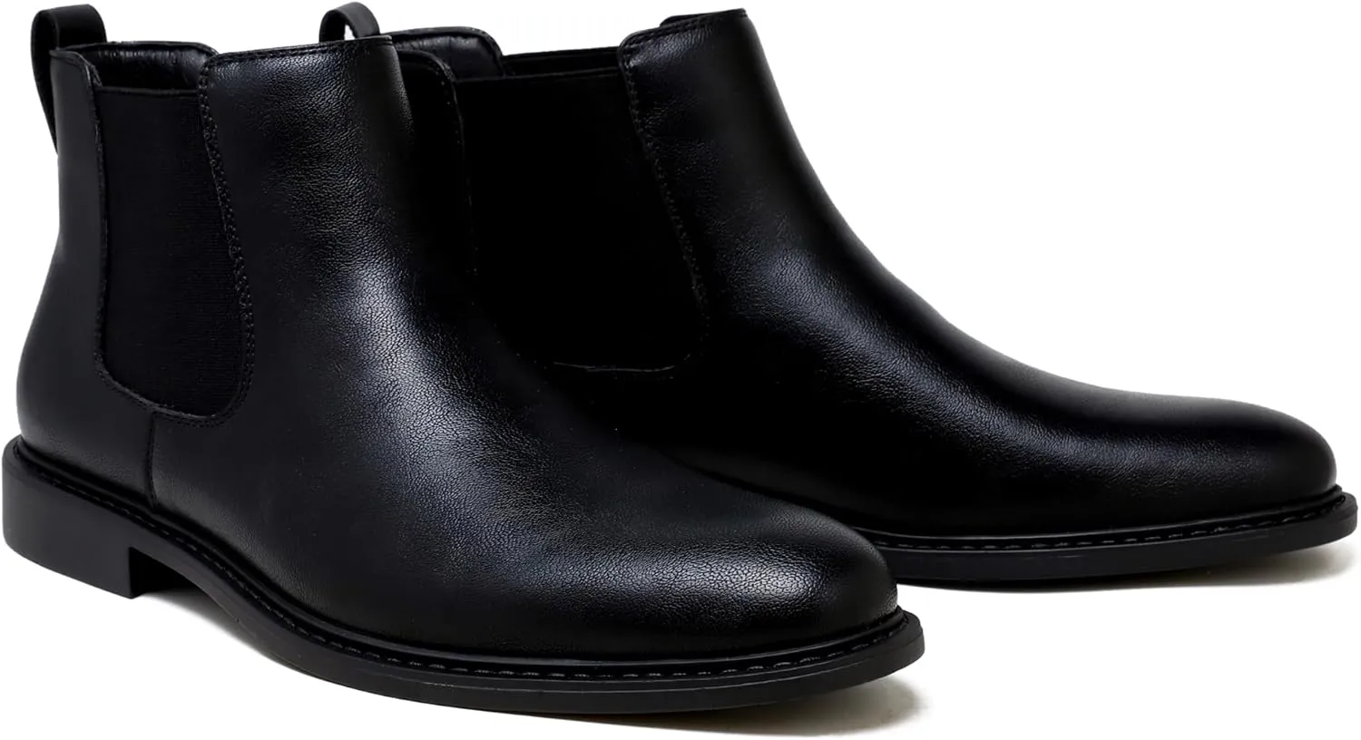 Men’s Black Chelsea Boots-Slip-On Comfy Mens Casual Suede Ankle Boots