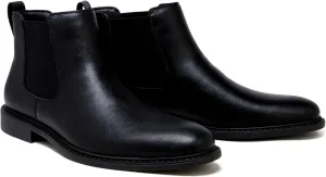 Men’s Black Chelsea Boots-Slip-On Comfy Mens Casual Suede Ankle Boots