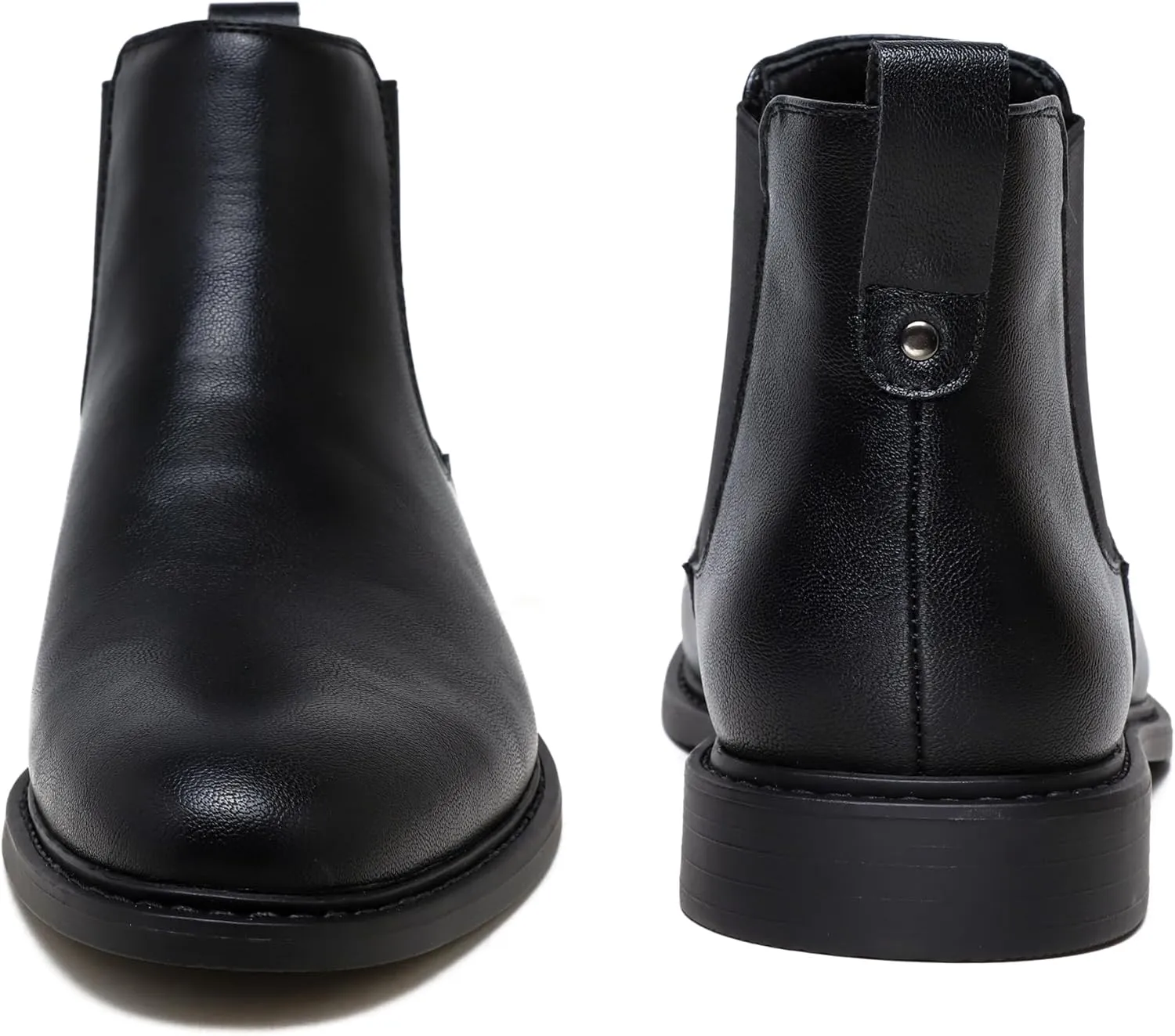 Men’s Black Chelsea Boots-Slip-On Comfy Mens Casual Suede Ankle Boots