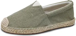 Mens Breathable Canvas Slip-On Espadrilles Loafers Casual Lightweight Flax Cloth Flats Alpargata for Walking Driving Soft Boat Shoes