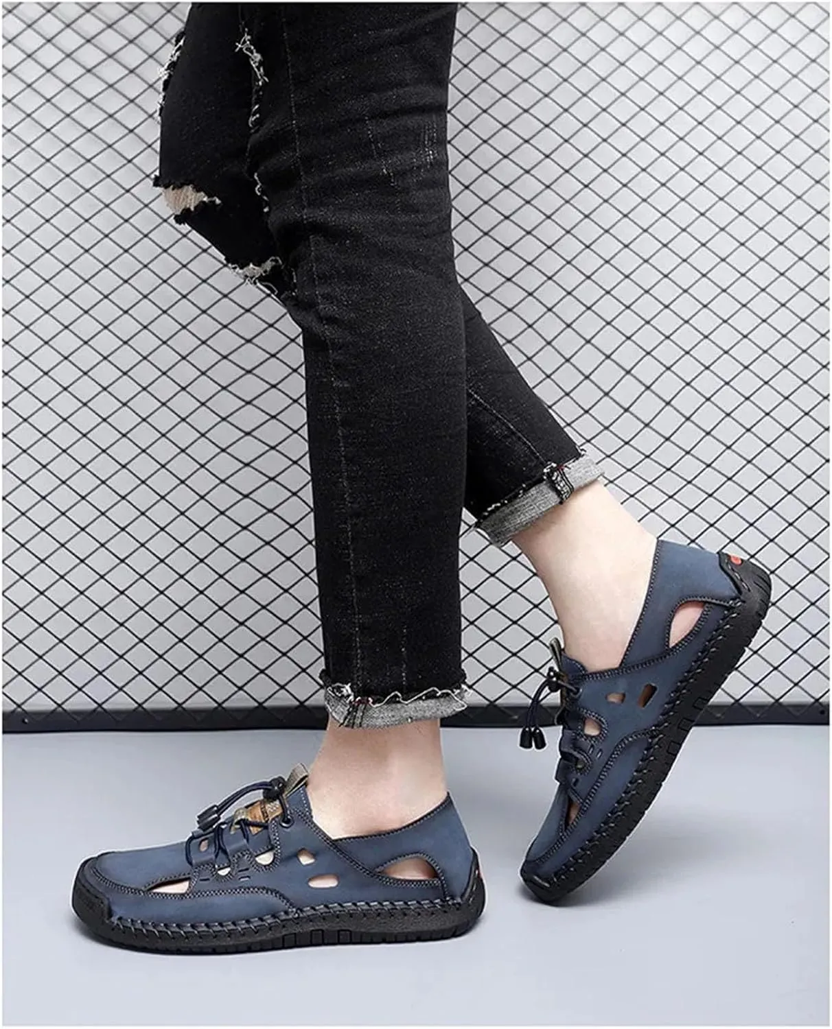 Men's Breathable Wading Sandals - Plus Size Beach Sneakers with Quick-Dry Technology