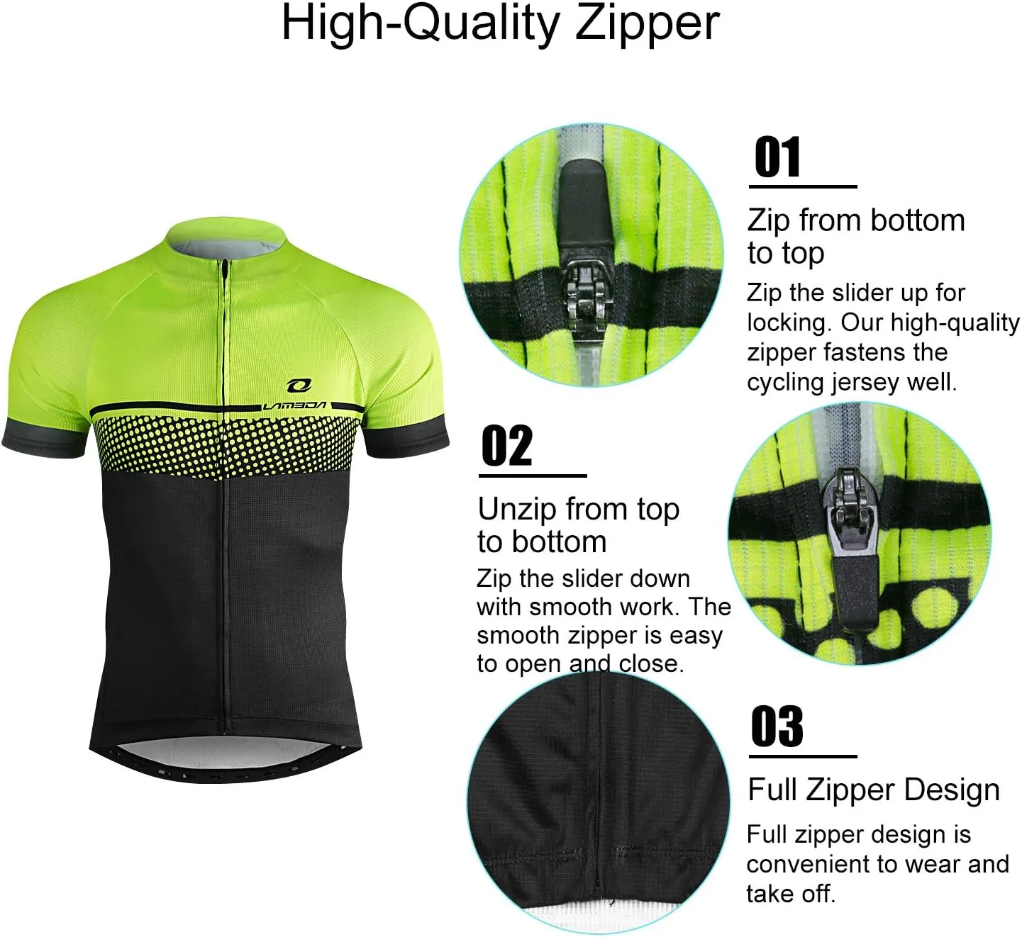 Men's Cycling Jersey Breathable Lightweight Bike Jersey Short Sleeve Quick Dry Moisture Wicking Biking Shirts