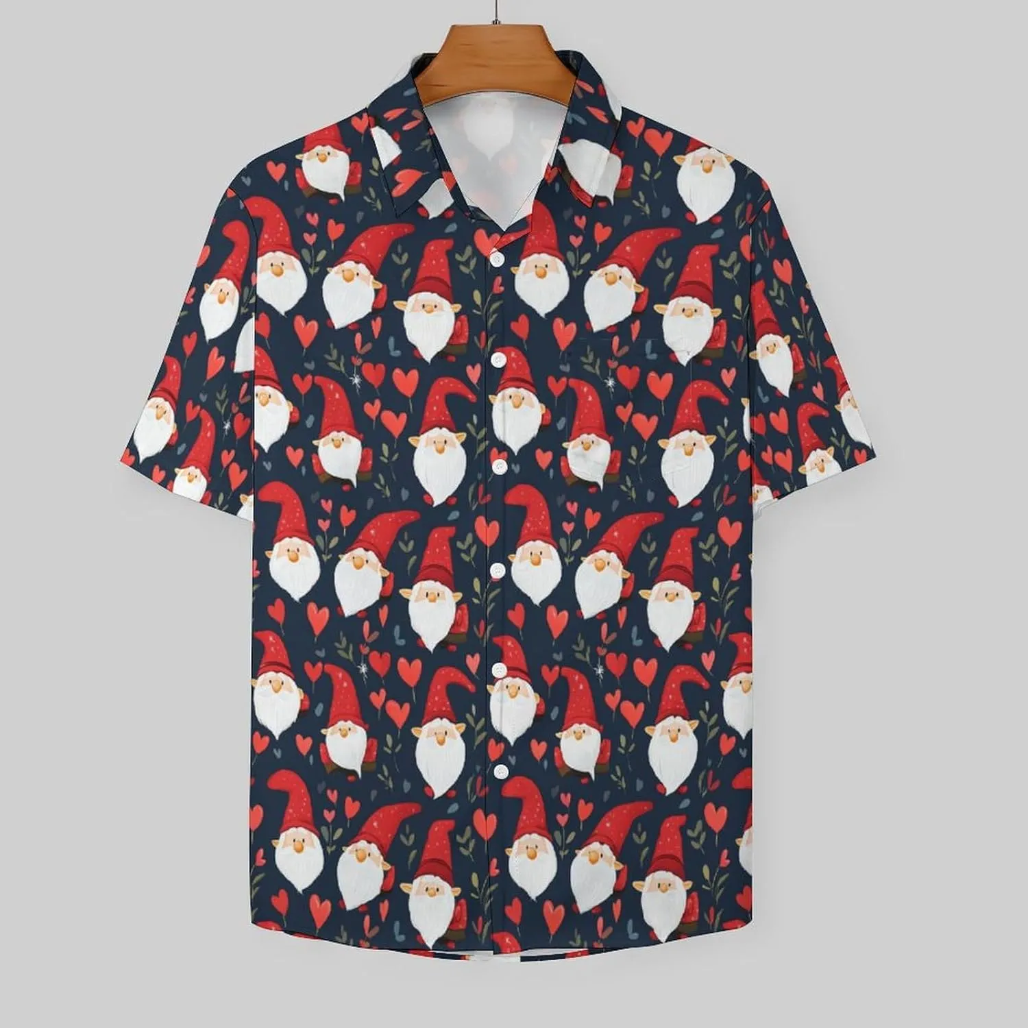 Mens Hawaiian Shirt Casual Button Down Short Sleeve Tropical Beach Holiday Aloha Party Shirt for Men Funny