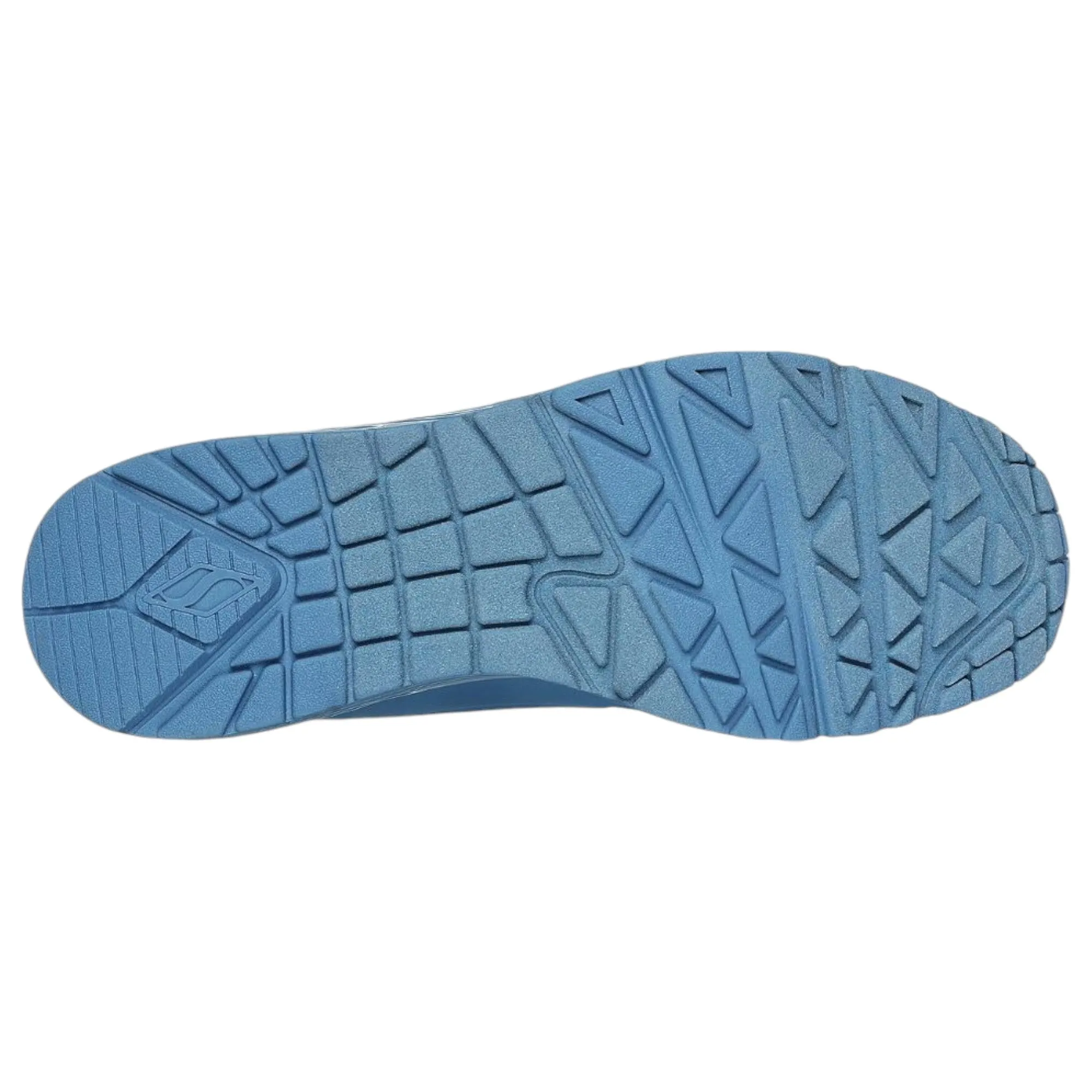 Mens Skechers Uno - Stand On Air Shoes Light Denim