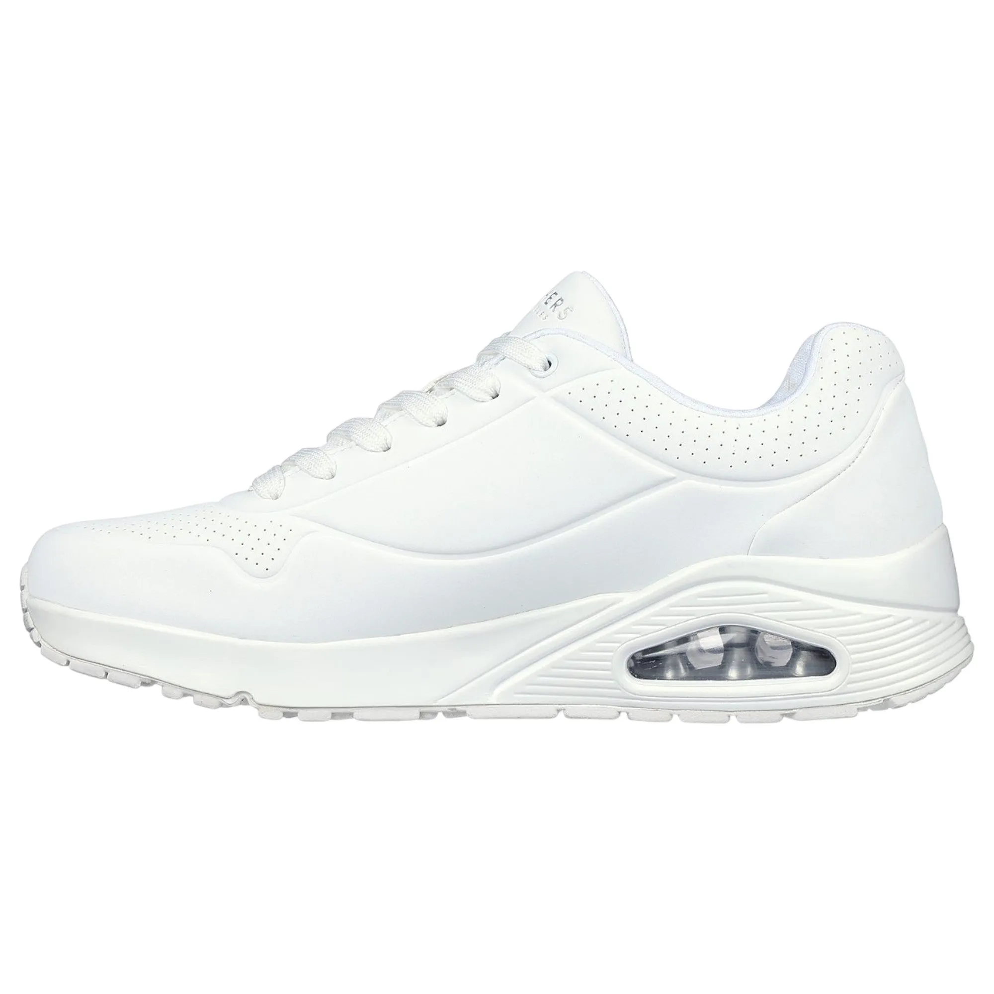 Mens Skechers Uno - Stand On Air Shoes White