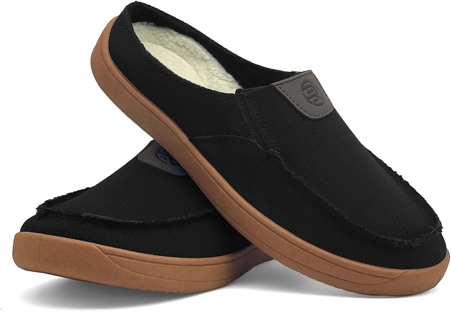 Men's Slip-on Shoes Wide Loafers Casual Winter Fuzzy Comfy Warm Slippers Walking Driving Shoes