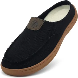 Men's Slip-on Shoes Wide Loafers Casual Winter Fuzzy Comfy Warm Slippers Walking Driving Shoes